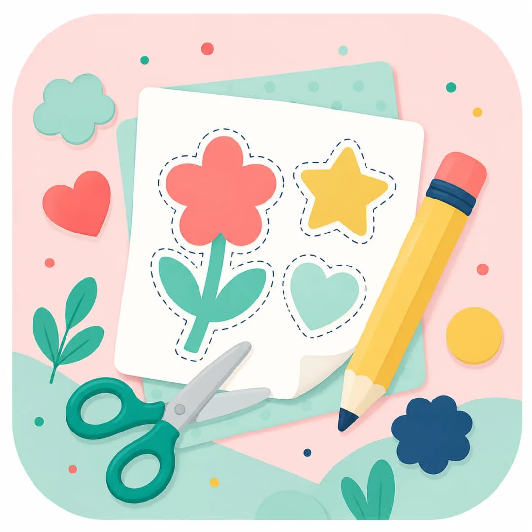 Colourful printable activity cards for family calm
