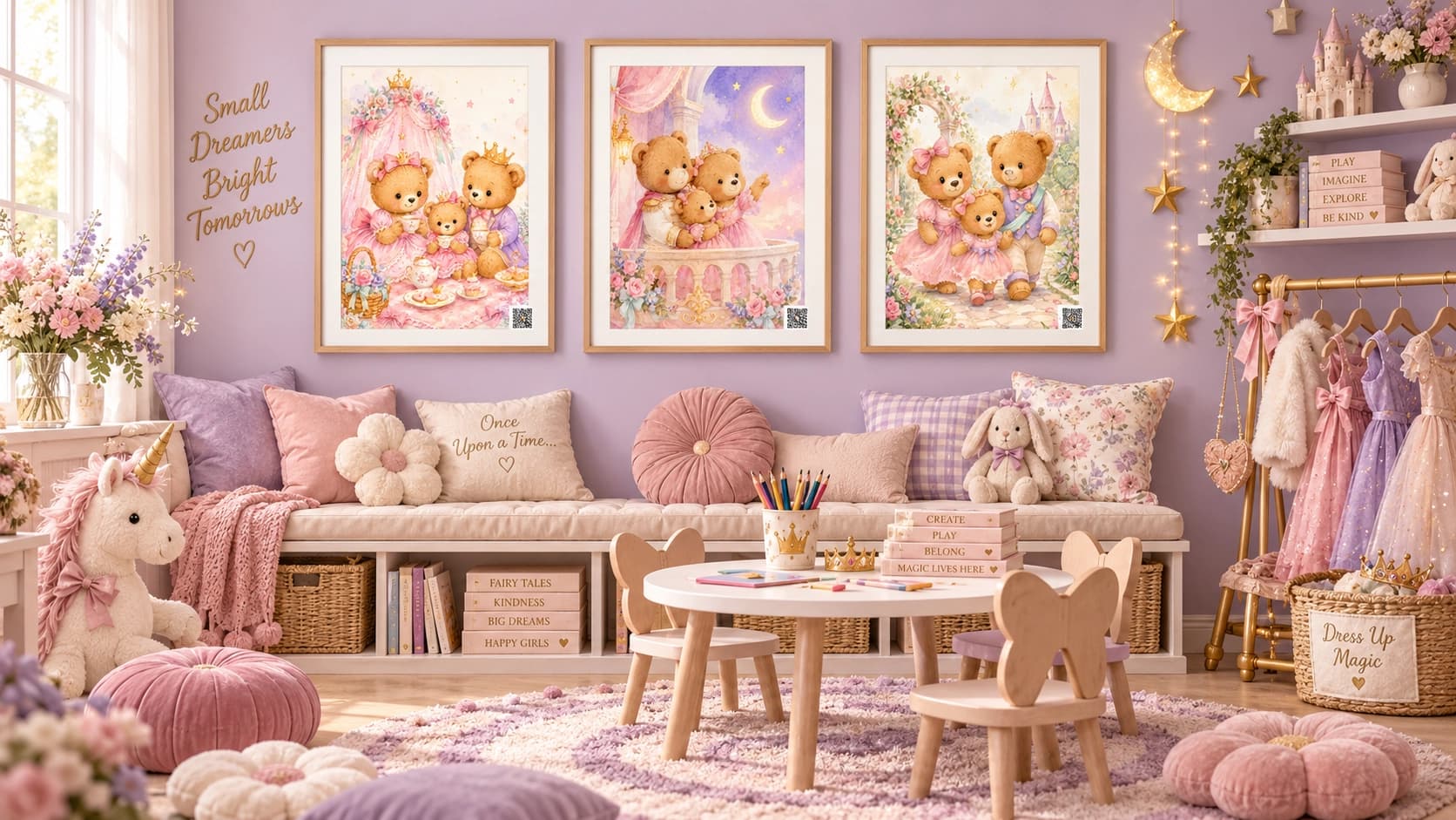 Teddy Girl Family Trip- Family Collection product mockup displayed in a family space.