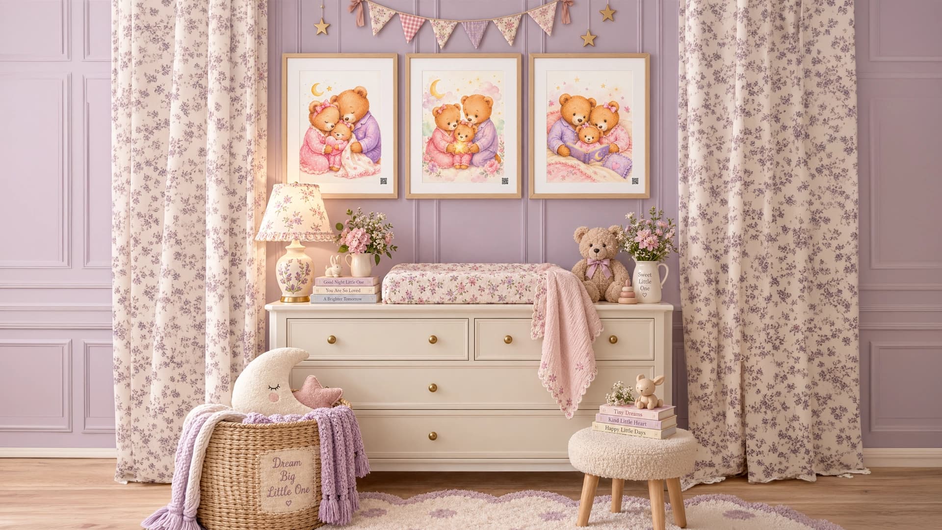 Goodnight, Little Princess-Family Bedtime product mockup displayed in a family space.